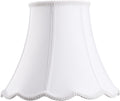 Bell Lamp Shade White Scalloped Bell-Shaped Lampshade - Classic