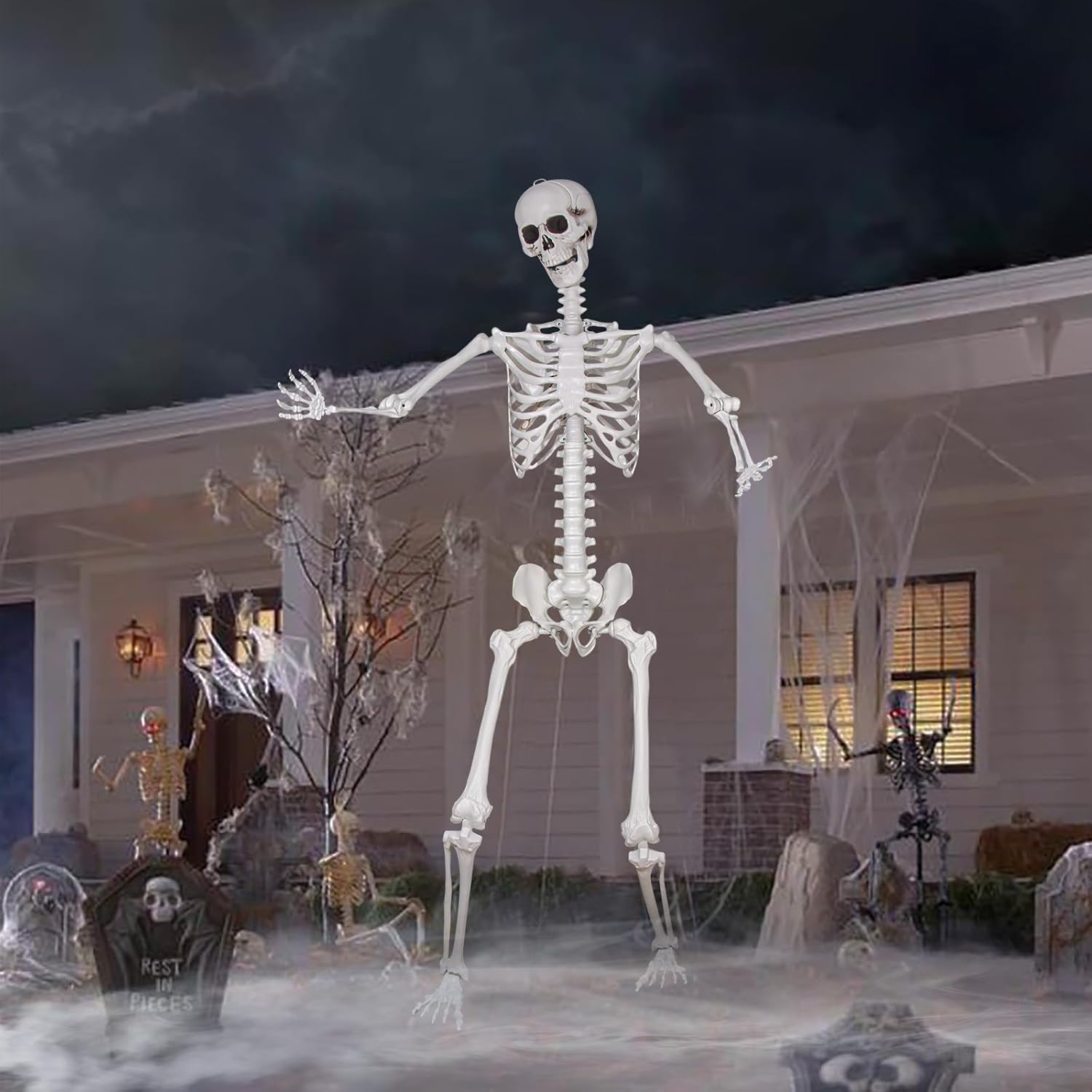 7.9ft Halloween Giant Skeleton for Spooky Outdoor Decorations