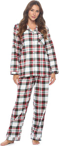 Casual Nights Women's Flannel Long Sleeve Pajama Set - Paisley Print