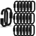 50PCS 3 in Black Chain Links M8 Galvanized Steel Quick Links - Heavy