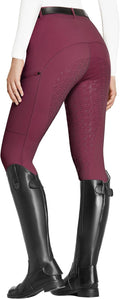 Women's Full Seat Riding Tights with Zipper Pockets - Lightweight