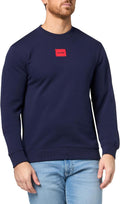 HUGO Men's Regular Fit Square Logo Jersey Sweatshirt (Style ZHPP)