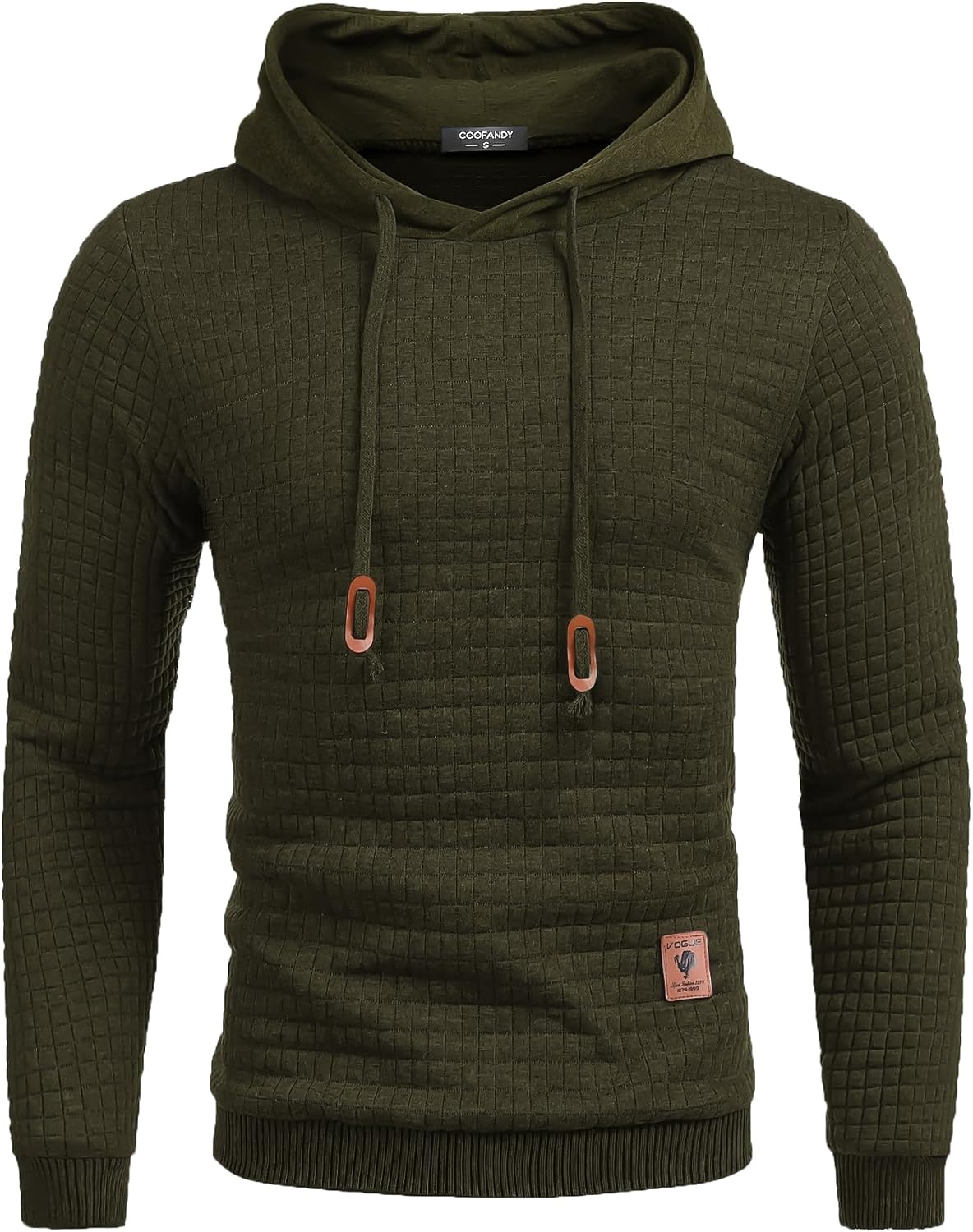COOFANDY Mens Hooded Sweatshirt Casual Long Sleeve Pullover