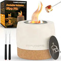 Tabletop Fire Pit Round Concrete Indoor Fire Pit - Portable Mini