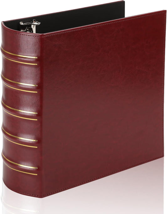 Vintage Hardback 3 Ring Binder 3 Inch for Office and Home Use