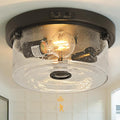 Yisuro Motion Sensor Outdoor Ceiling Light - 3 Modes Flush Mount