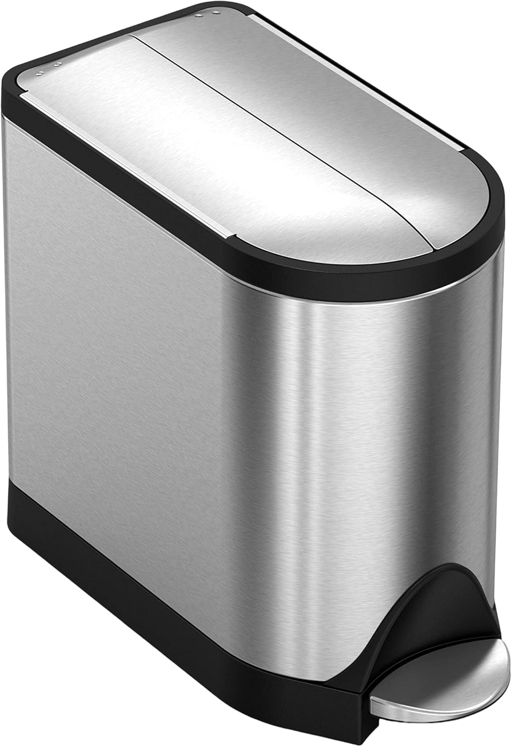 simplehuman 10 Liter Butterfly Lid Bathroom Step Trash Can Review