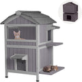 GUTINNEEN Outdoor Cat House Insulated for Winter Weather Protection