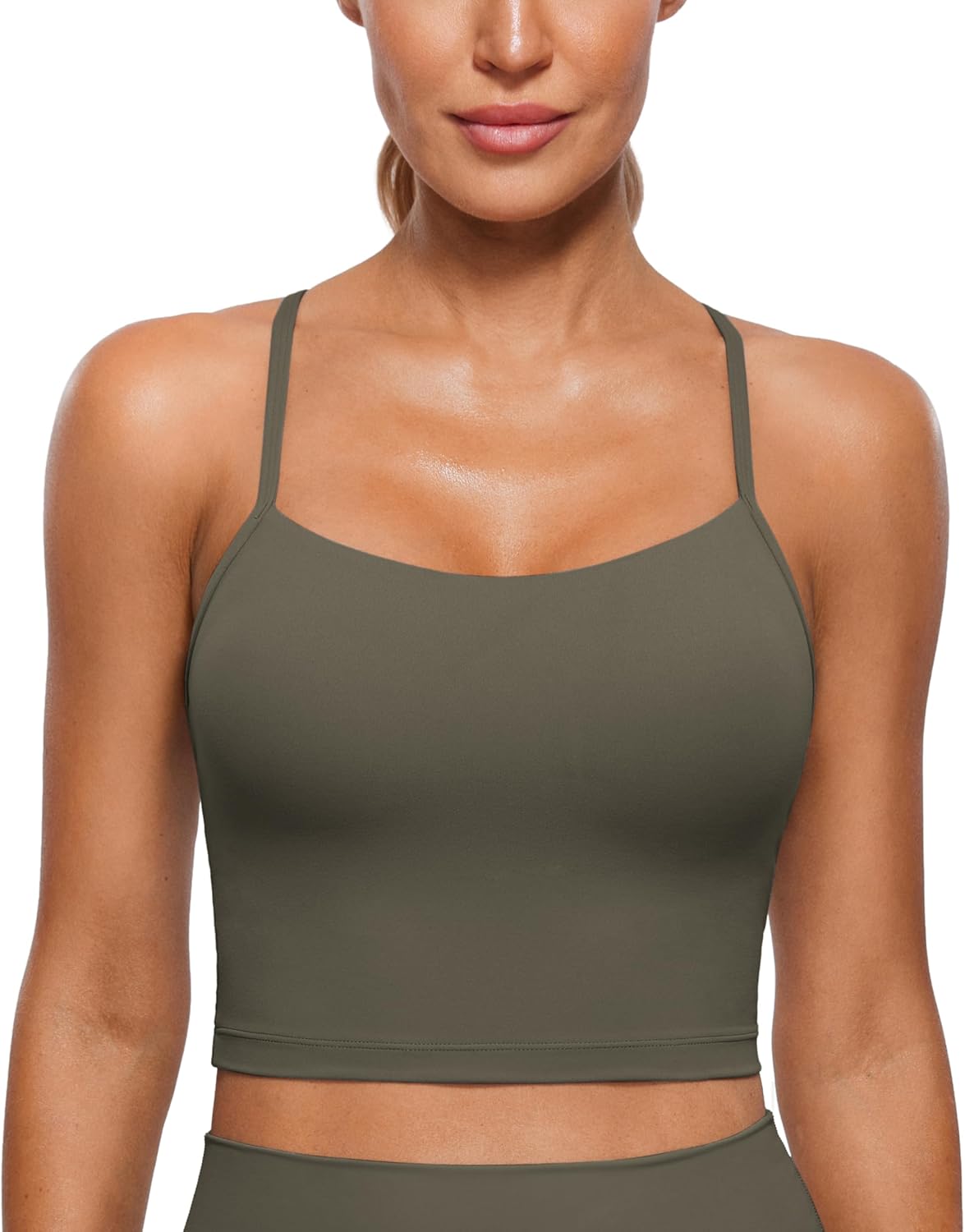 CRZ YOGA Womens Butterluxe Y Back Longline Sports Bras Review
