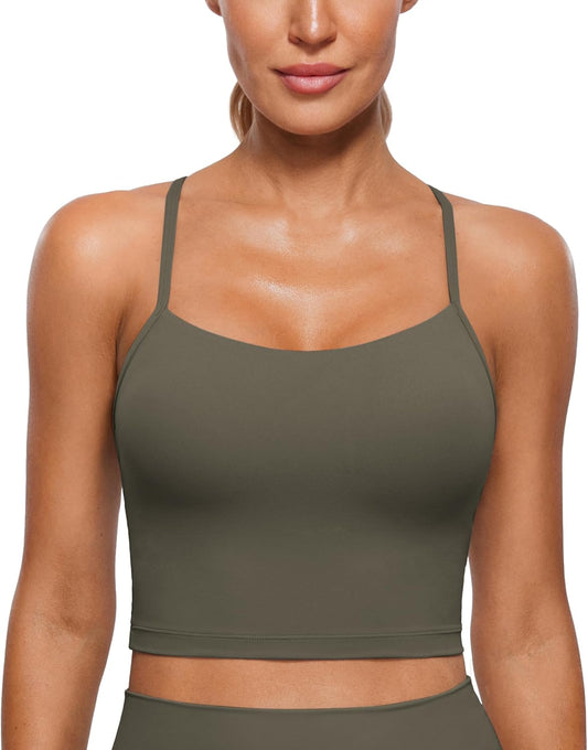 CRZ YOGA Womens Butterluxe Y Back Longline Sports Bras Review