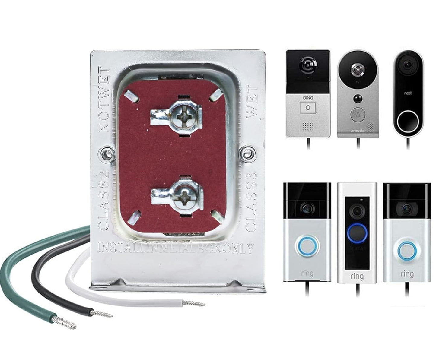 Enhance Your Video Doorbell: 16V/30VA Ring Pro/Nest Compatible Transformer