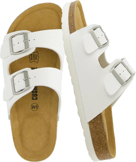 CUSHIONAIRE Lane Cork Footbed Sandals for Women Comfort
