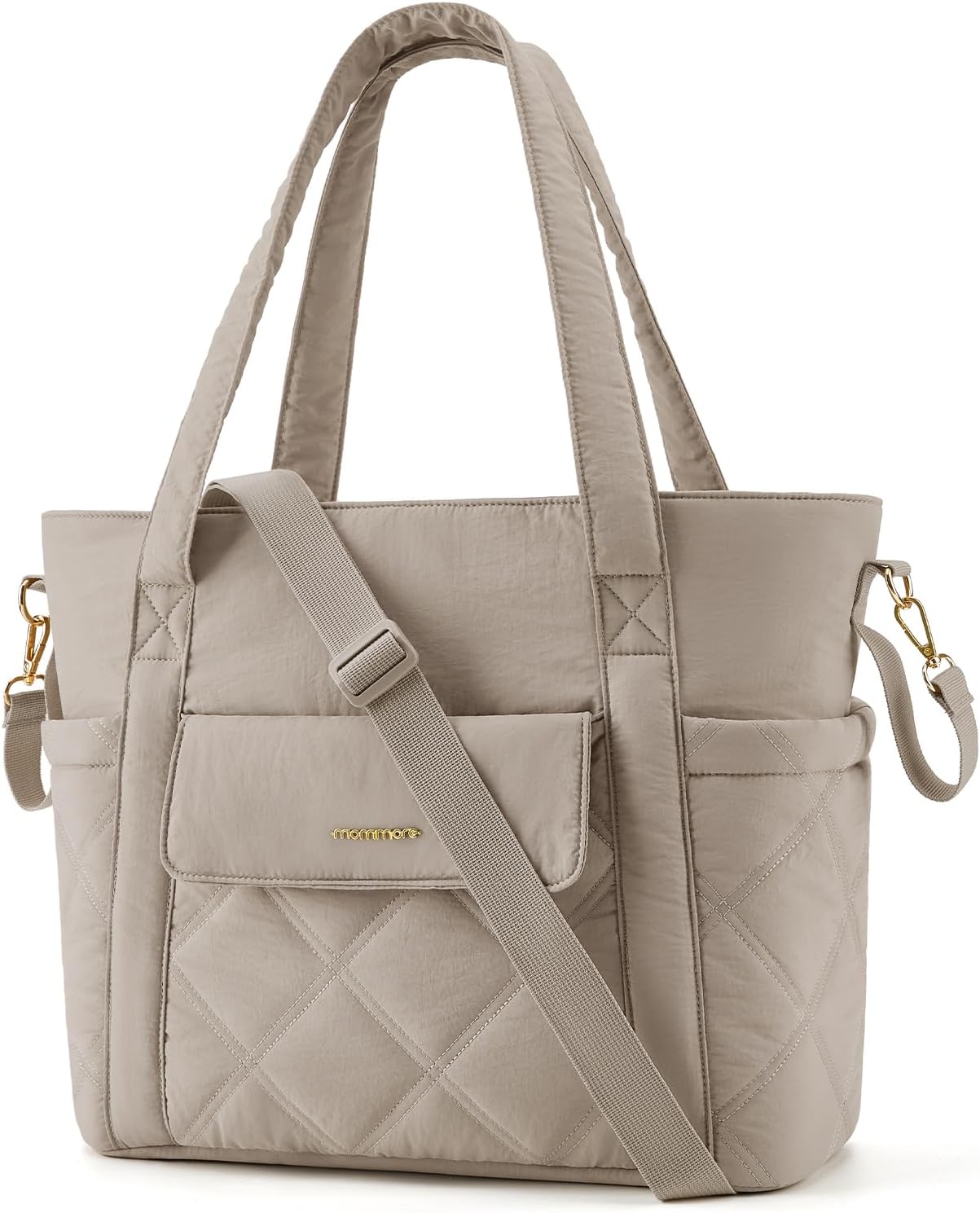 Lightweight Mommore Diaper Bag Tote with Insulated Pockets