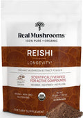 Real Mushrooms Reishi Mushroom Powder - Organic Red Reishi for Daily