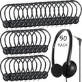 50 Pack Classroom Headphones for Students by Ladont - Durable & Comfy