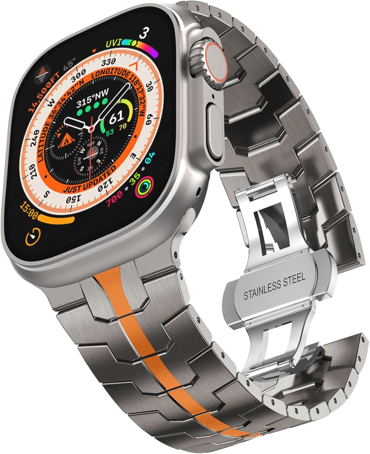 FULLIFE Titanium Band for Apple Watch Ultra 2 and Series 10