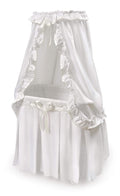 Badger Basket Majesty Canopy Bassinet - Rocking Cradle for Bedside Use