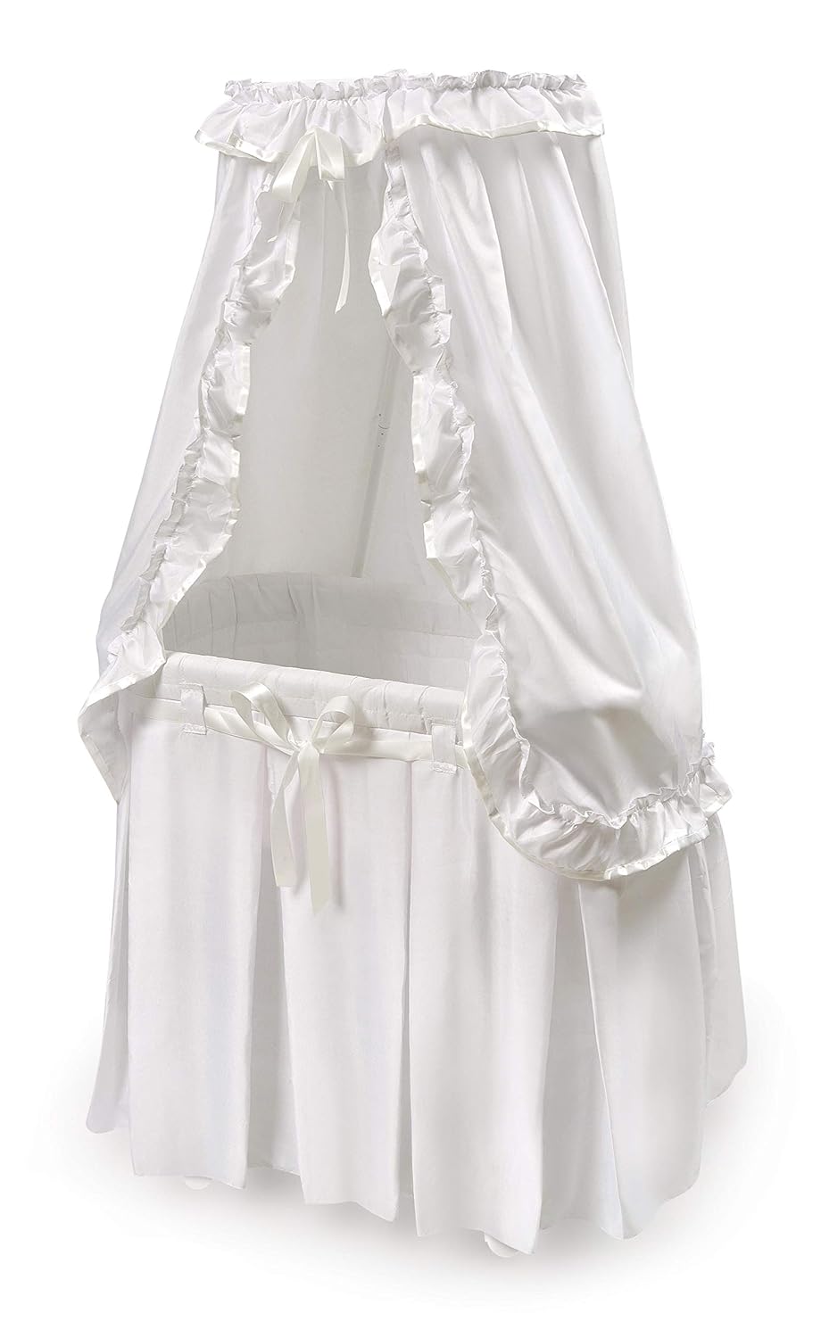 Majesty Canopy Bassinet by Badger Basket - Stylish Baby Cradle