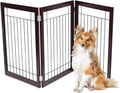 INTERNET'S BEST Dog Gate - Tall 3-Panel Indoor Pet Barrier
