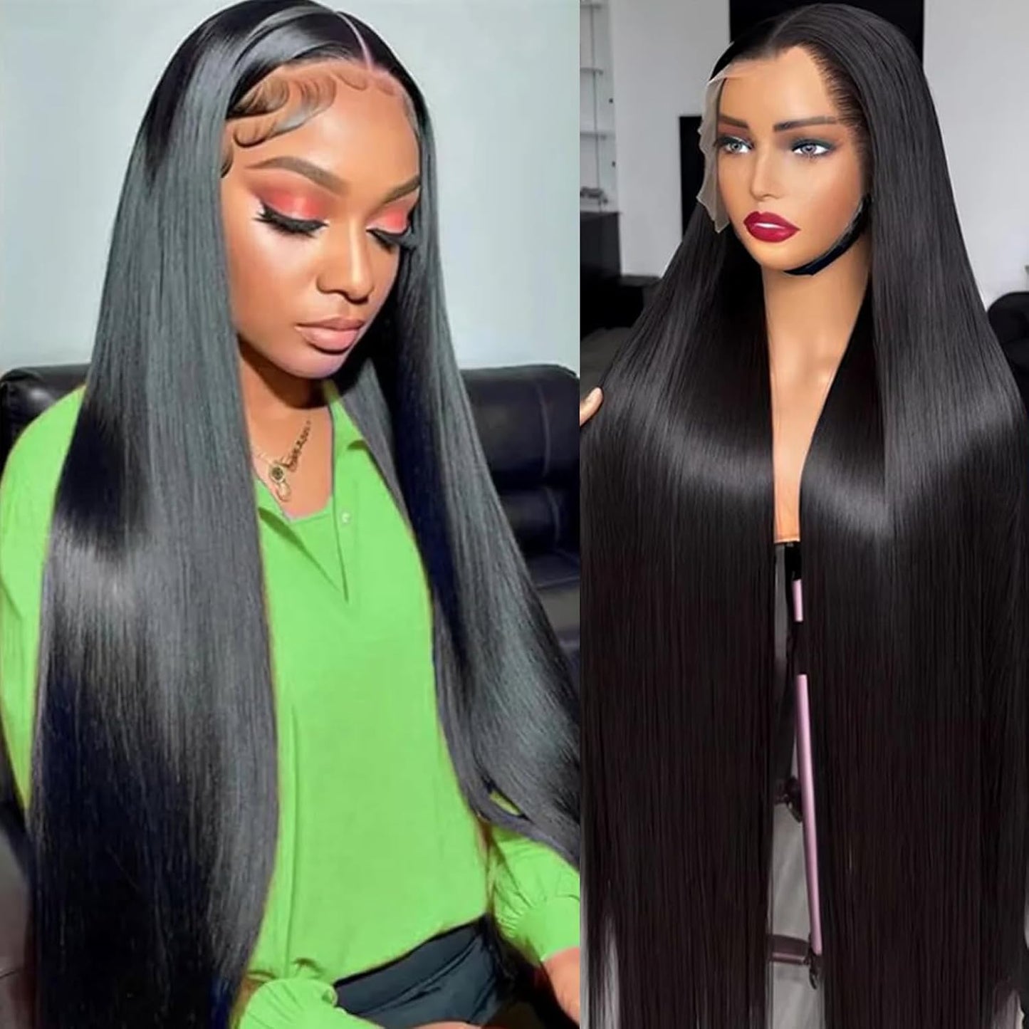 26inch 13x6 Human Hair Lace Front Wigs for Women - Natural Look