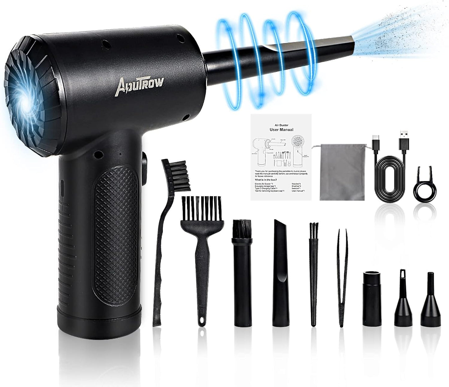 Ultra-Powerful Electric Air Duster - 100K RPM Motor