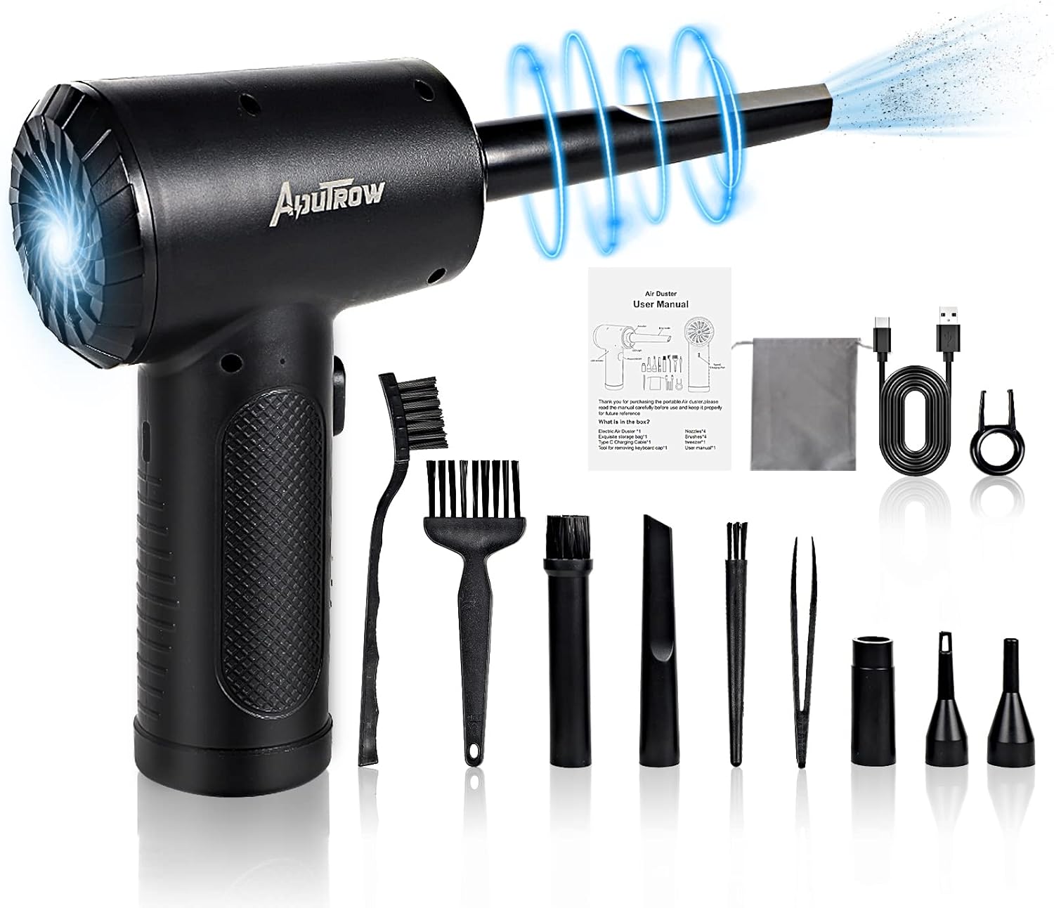 Ultra-Powerful Electric Air Duster - 100K RPM Motor