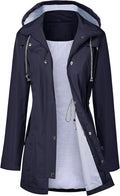 Raincoat Women Long Hooded Trench Waterproof - Lined Travel Jacket
