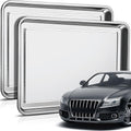 Stainless Steel Oil Drip Pan 2 Pcs 27.56 x 19.69 in - Large Garage