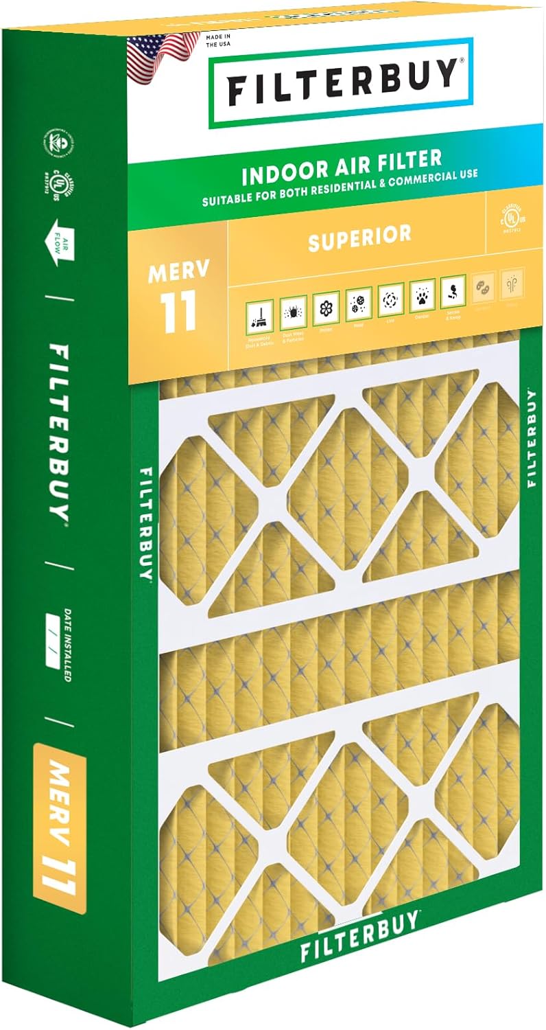 Filterbuy 17x26x4 Air Filter for Superior Pet & Allergy Defense