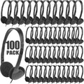 Classroom Headphones Bulk 100 Pack for Kids - Low Cost Class Set