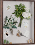 16x20 Shadow Box Frame in Honey Brown - Large Linen Back Display