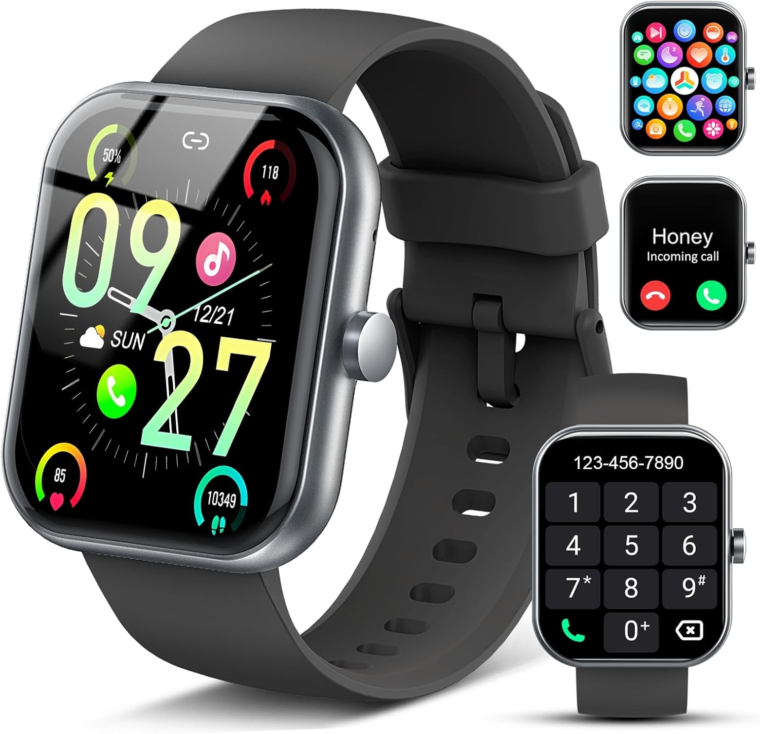 Smart Watch for Men Women with Bluetooth Calling and Fitness Tracker