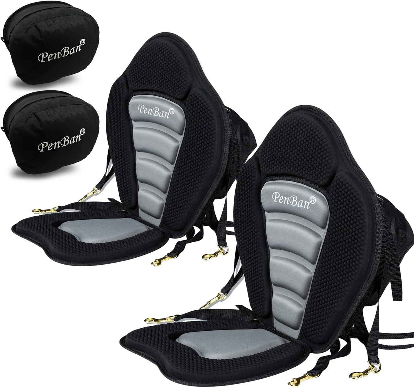 Universal Deluxe Kayak Seat Cushion with Storage Bag for Comfort