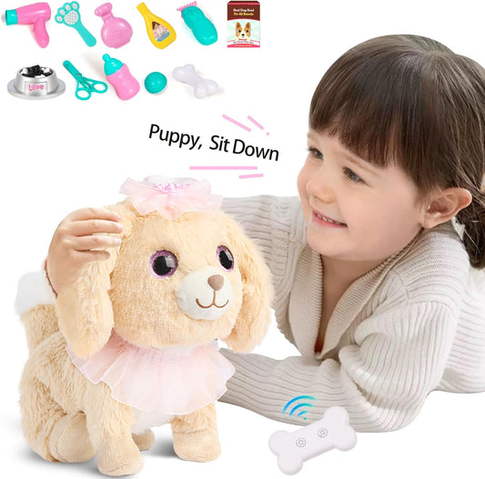Interactive Golden Retriever Walking Toy - Fun Features for Kids 3+