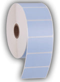 2.25 in x 1.25 in Direct Thermal Perforated Sticker Labels - Blue