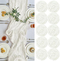 Gauze Cheesecloth Table Runner 10ft Ivory White Boho - Elegant Rustic