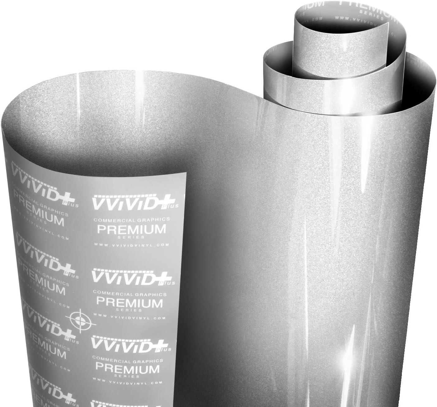 VViViD Ultra Gloss Silver Metallic Vinyl Car Wrap for Stunning Finish