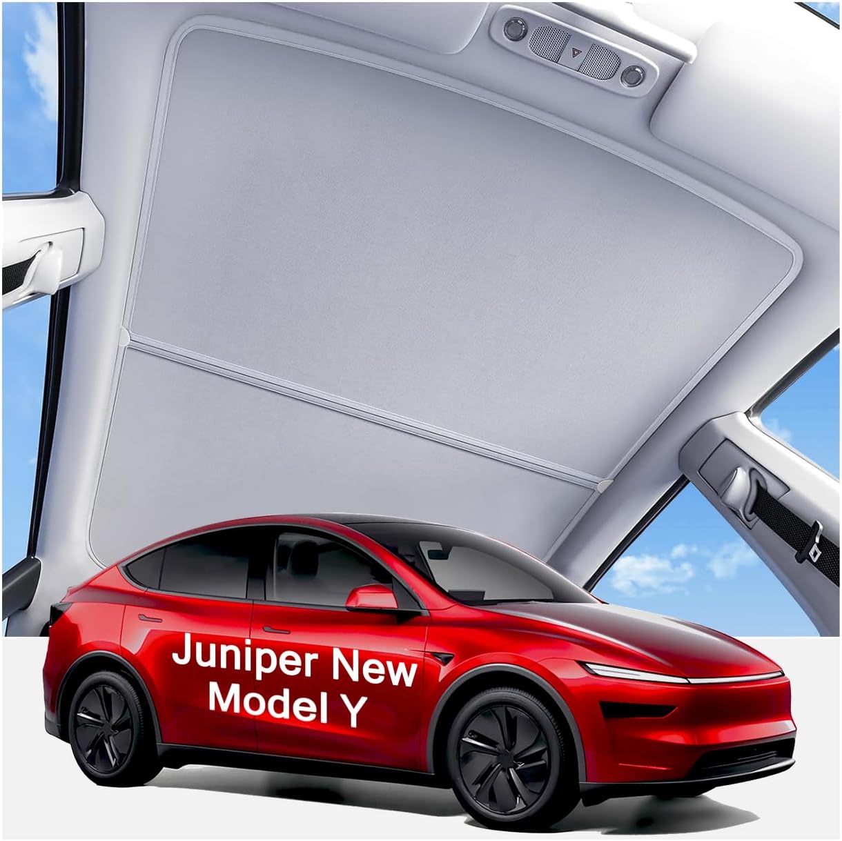 2025 Upgraded Tesla Model Y Juniper Sunshade Roof for Comfort