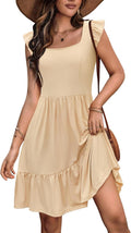 Women's Casual Floral Sundress with Ruffles by Zeagoo for Warm Days