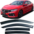 Window Visors Rain Guards Side for Honda Civic Hatchback 2016-2021