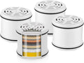Cobbe 4 Pack Replacement Filters for Fixed Showerheads - Softer Water