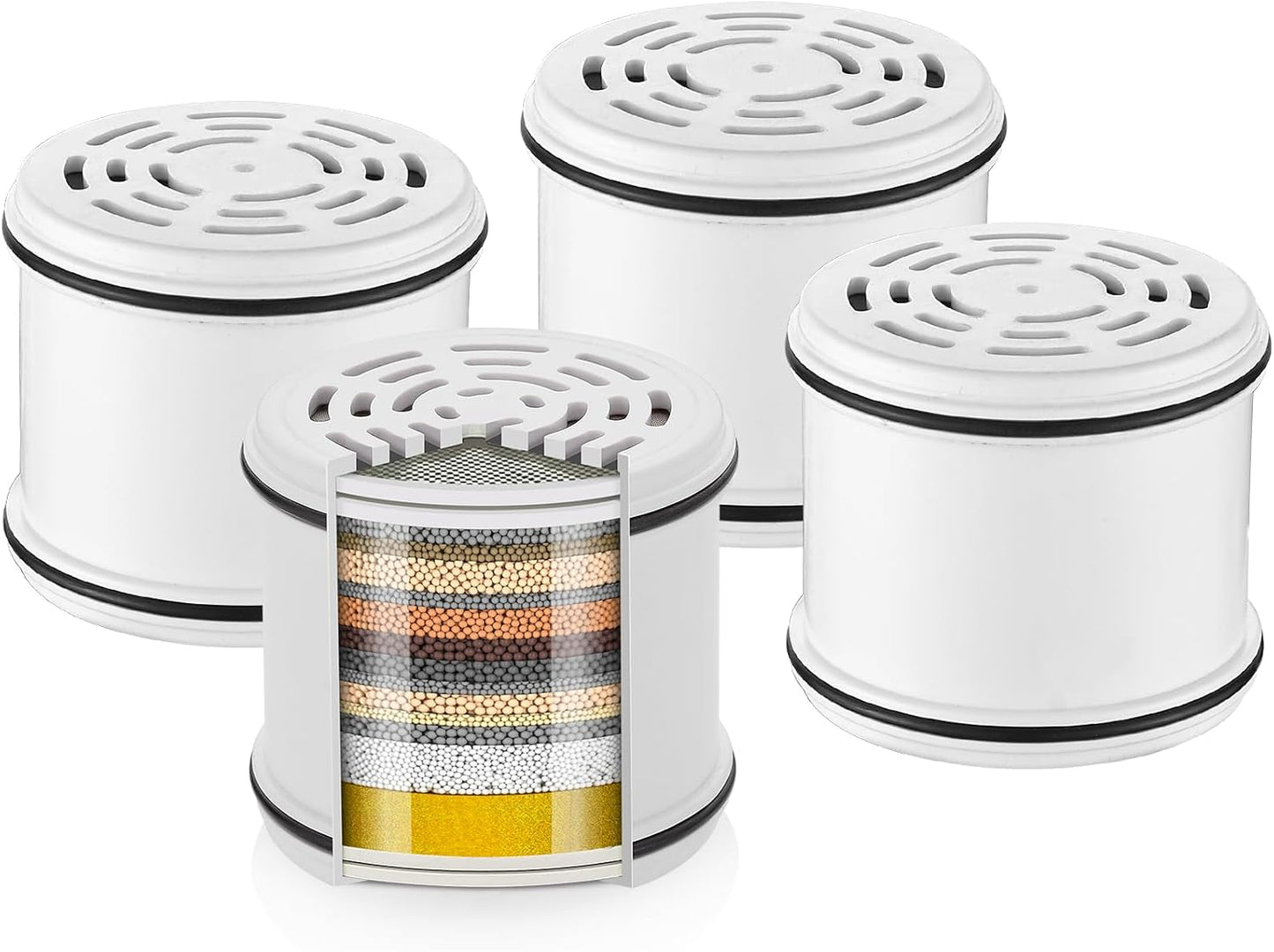 Cobbe 4 Pack Replacement Filters for Fixed Showerheads - Soft Water