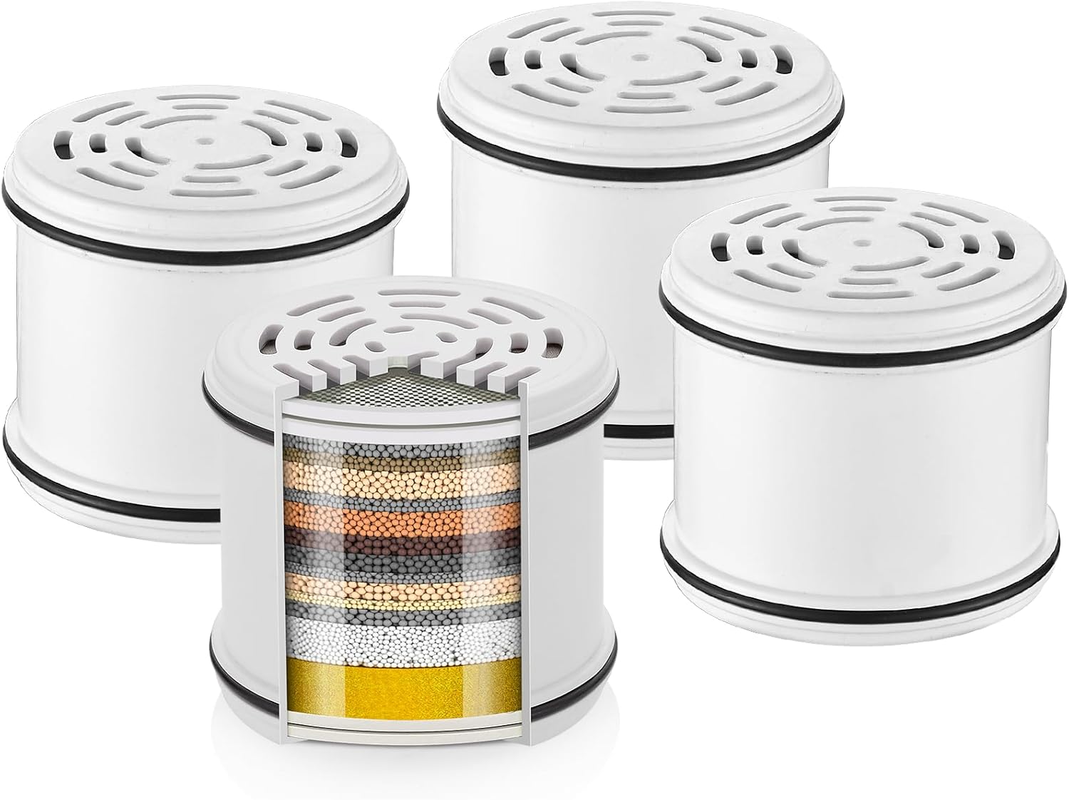 Cobbe 4 Pack Replacement Filters for Fixed Showerheads - Soft Water