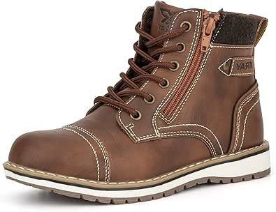 X RAY Boys Fashion Classic Lace Up Combat Faux Leather Boots