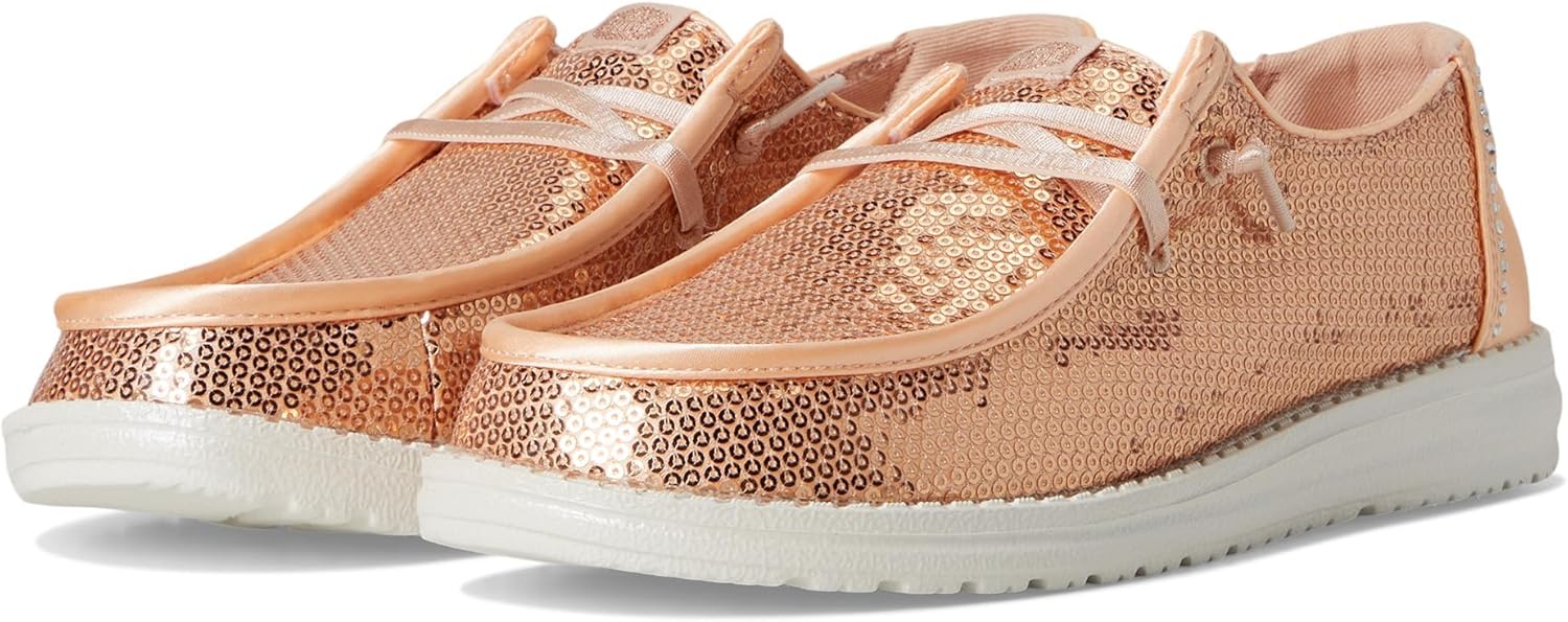 Hey Dude Womens Wendy Disco Sequin Shoes for Stylish Comfort
