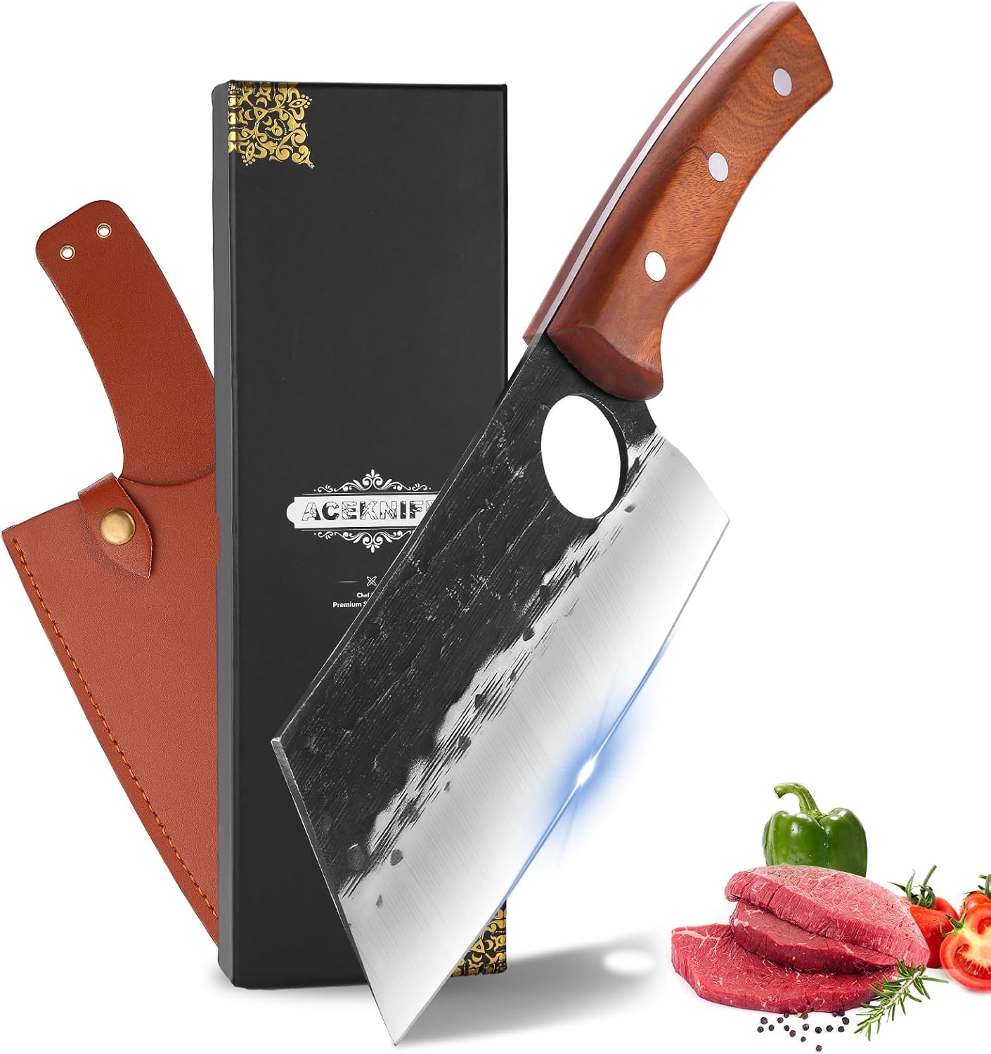ACE Knife Meat Cleaver Chef Viking Butcher Japanese Cutting Tool