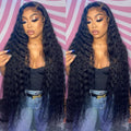 30 in Lace Front Wigs Human Hair 180% Density Curly Wig - Full