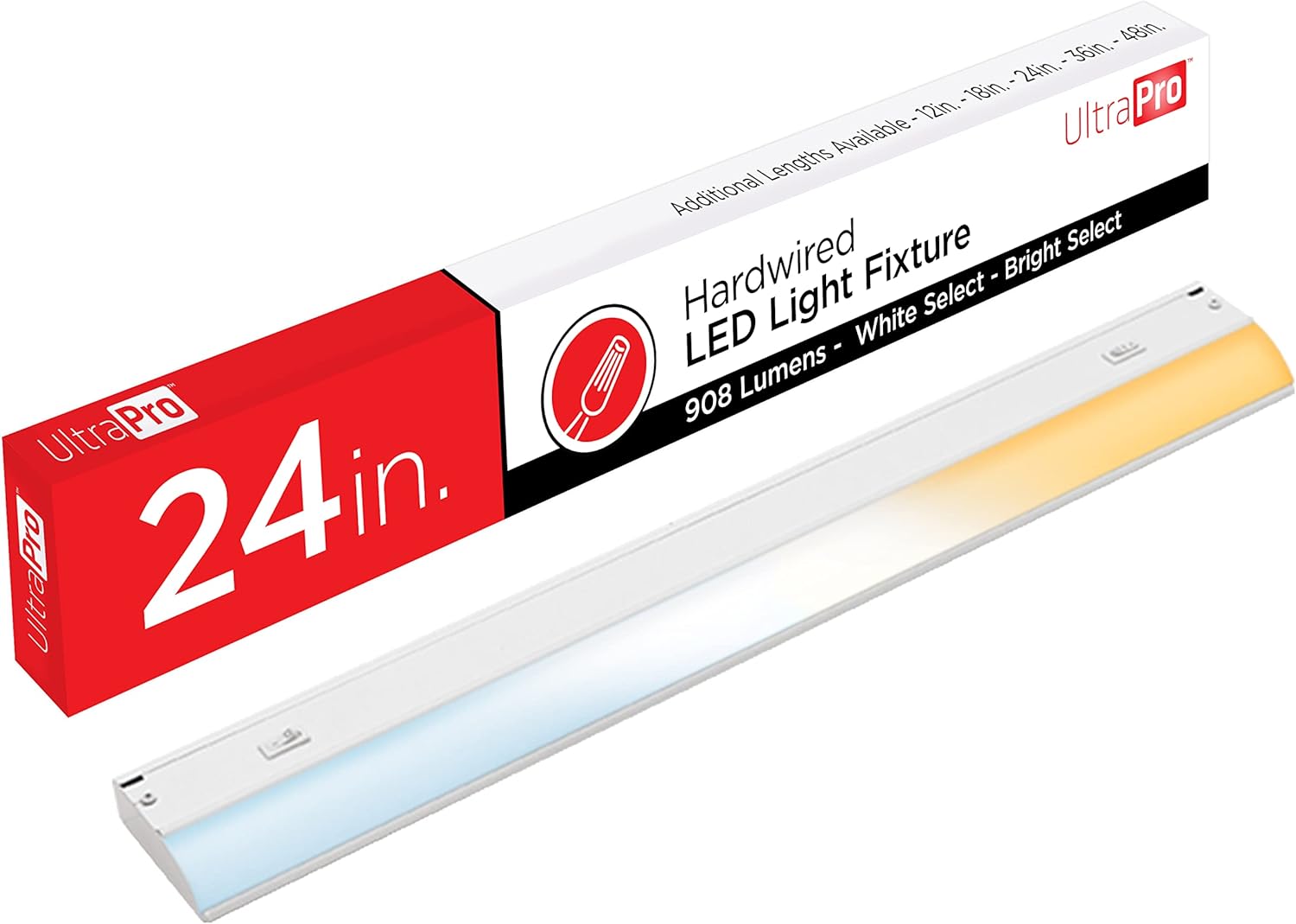 UltraPro 24in Hardwired Under Cabinet Lights with 3 Color Settings