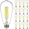 DAYBETTER Vintage LED Edison Bulbs 16 Pack - Dimmable 60W Eqv
