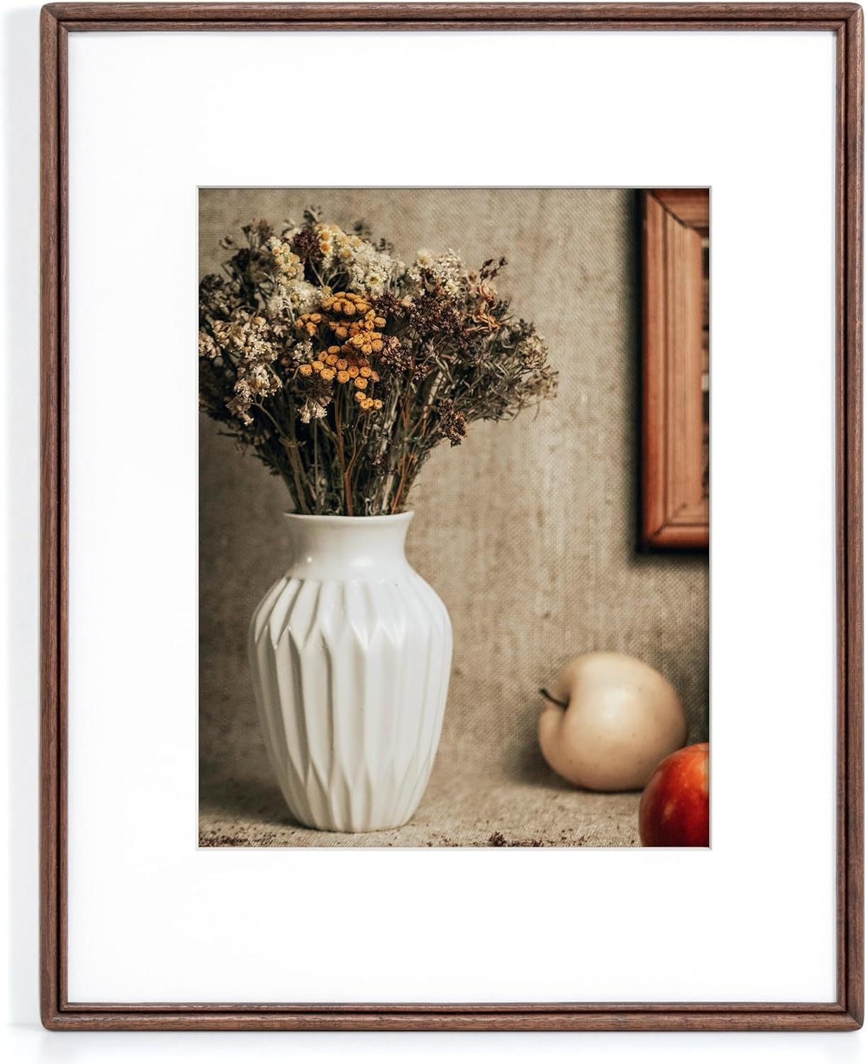 16X20 Picture Frame in Natural Solid Walnut Wood for Art Display